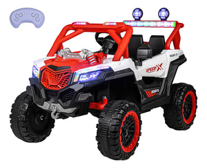 Camioneta Montable Electrica Buggy 6v Niños Control Remoto Rojo
