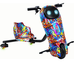 Triciclo Electrico Luz Led Bluetooth 16km Gokart Drift 360°