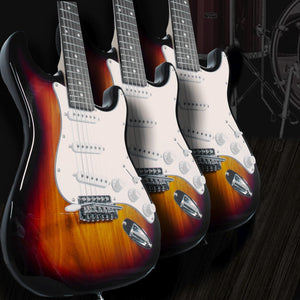 Guitarra Eléctrica Tipo Stratocaster con Amplificador Color Café
