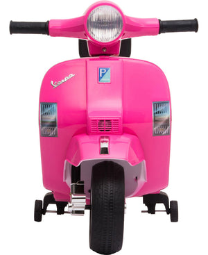 Moto Vespa Eléctrica Montable Niña Ajustable Clásica Rosa 6v