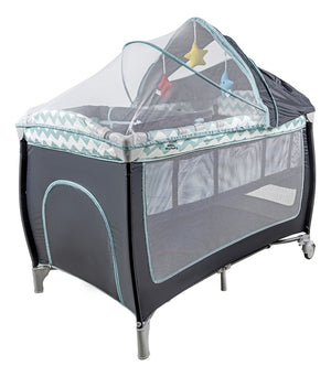 Cuna Bebes Plegable Ruedas Mosquitero Cambiador Juegos