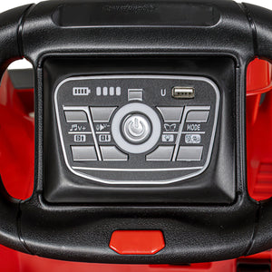 Montable Go Kart 12v Rojo Con Luces Sonido Y Control Remoto