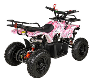 Cuatrimoto Montable Motor A Gasolina 49cc Niños 45km/h Color Rosa