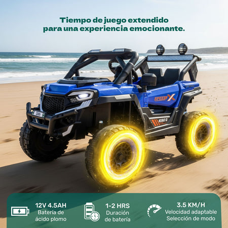 Montable Electrico 12v Control Remoto Usb Niños Luces Led