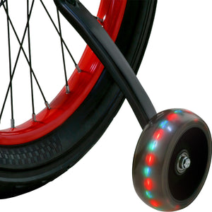 Bicicleta Infantil Rodada 20 Niños Bici Color Rojo Luces Led