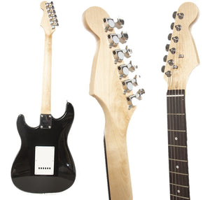 Guitarra Eléctrica Tipo Stratocaster con Amplificador Color Café