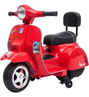 Moto Vespa Eléctrica Montable Niña Ajustable Clásica Rojo 6v