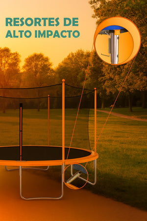 Trampolin Brincolin 14 Pies (4.27 m) para Niños Reforzado con Red
