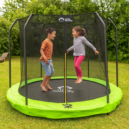Trampolin 8ft 2m Brincolin Empotrado Malla Seguridad Niños
