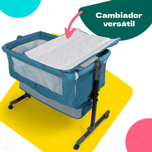 Cuna Cama Colecho Cambiador Bebe Mosquitero Ruedas 3 En 1