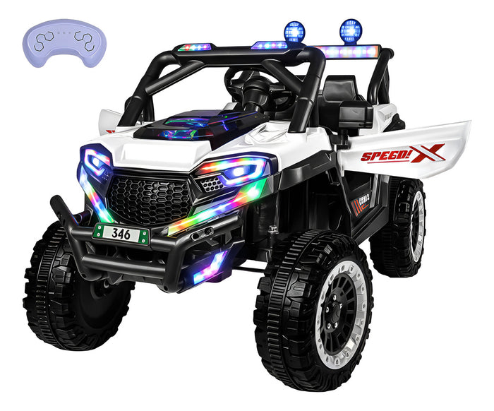 Montable Electrico 12v Control Remoto Usb Niños Luces Led Blanco