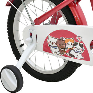 Bicicleta Infantil Roja Niños Rodada 16 Con Canasta Color Rosa