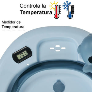 Tina Bañera Bebe Antiderrapante Portátil Plegable Regadera