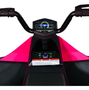 Cuatrimoto Tesla Electrica Montable Niños 12v 8 Km/h Color Rosa