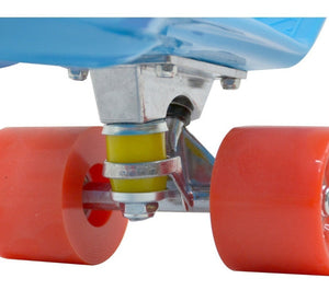 Mini Patineta Tipo Penny 21 Pulgadas 55 Cm Color Azul con Rojo