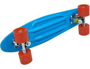 Mini Patineta Tipo Penny 21 Pulgadas 55 Cm Color Azul con Rojo