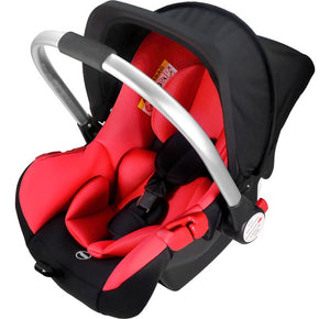 Asiento Portabebes Mecedora Tipo Moises Ergonómico Para Auto Color Rojo