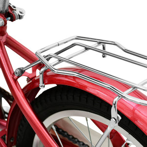 Bicicleta Infantil Roja Niños Rodada 16 Con Canasta Color Rosa