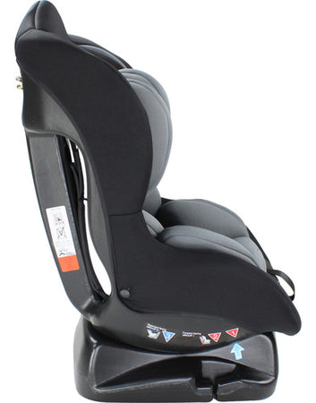 Autoasiento Gris Bebe 3 Ajustes Arnes 5 Puntos Seguridad