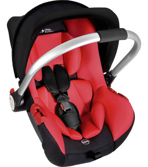 Asiento Portabebes Mecedora Tipo Moises Ergonómico Para Auto Color Rojo
