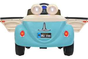 Montable Vocho Luces Sonido Musica Mp3 Carrito Electrico 6v Azul