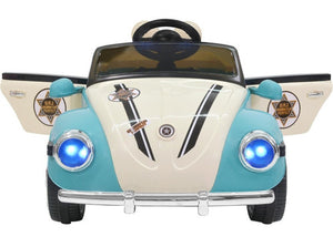 Montable Vocho Luces Sonido Musica Mp3 Carrito Electrico 6v Azul