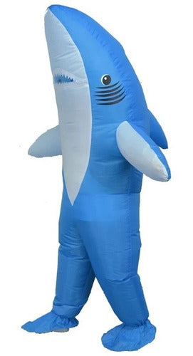 Disfraz Inflable De Tiburón Adulto Halloween Fiestas