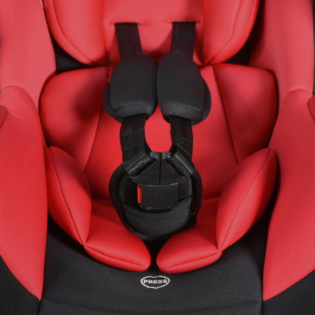 Asiento Portabebes Mecedora Tipo Moises Ergonómico Para Auto Color Rojo
