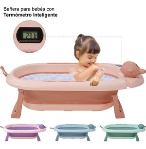 Tina Bañera Bebe Antiderrapante Portátil Plegable Regadera