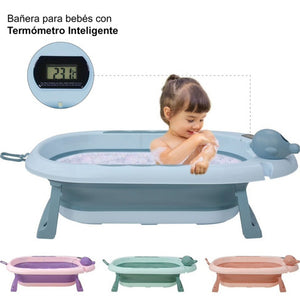 Tina Bañera Bebe Antiderrapante Portátil Plegable Regadera