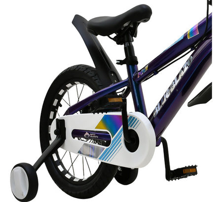 Bicicleta Infantil Niños Azul Rodada 16 Ruedas Entrenamiento Azul Cromo