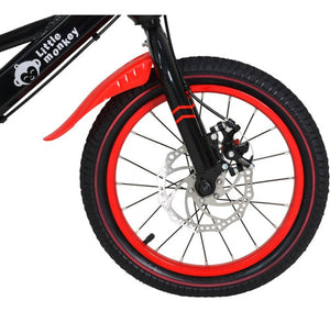 Bicicleta Infantil Roja Niño R16 Llantas Entrenadoras Frenos