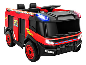 Montable Camión Bombero 12v Luces, Sonido Y Función De Agua