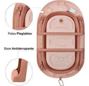 Tina Bañera Bebe Antiderrapante Portátil Plegable Regadera