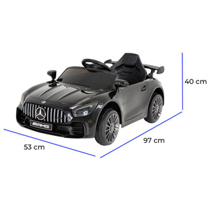 Montable Electrico Tipo Mercedes 12v con Control Remoto y Luces Negro