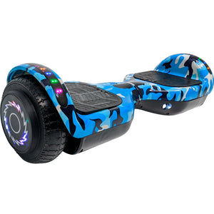 Hoverboard Electrico con Luces Led Bocinas Bluetooth Color Azul Militar