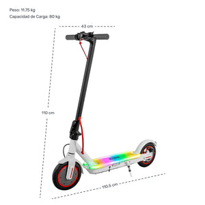 Scooter Electrico Monopatin Plegable 32km Luz Led 350w E-be