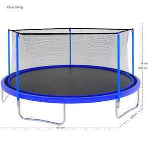 Trampolin Brincolin 15 Pies (4.57 m) para Niños Reforzado con Red