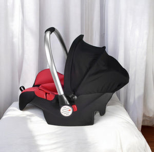Asiento Portabebes Mecedora Tipo Moises Ergonómico Para Auto Color Rojo