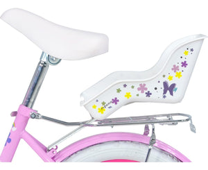 Bicicleta Rosa Infantil R16 Para Niña + Canasta Y Rueditas