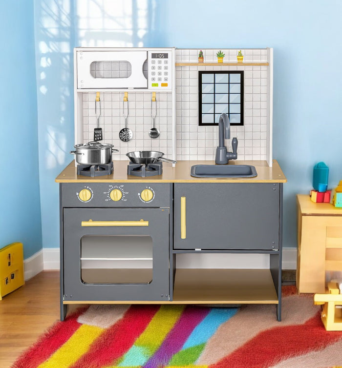 Cocina Infantil Madera Niños Cocinita Moderna Accesorios