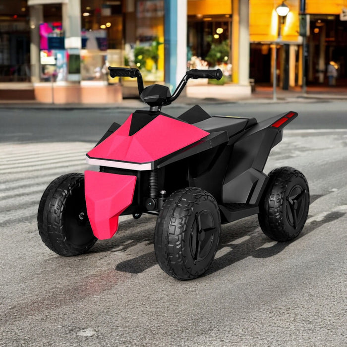 Cuatrimoto Tesla Electrica Montable Niños 12v 8 Km/h Color Rosa