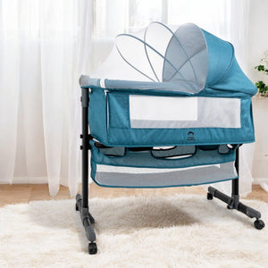 Cuna Cama Colecho Cambiador Bebe Mosquitero Ruedas 3 En 1