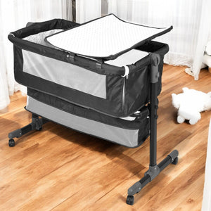 Cuna Cama Colecho Cambiador Bebe Mosquitero Ruedas 3 En 1 Negro