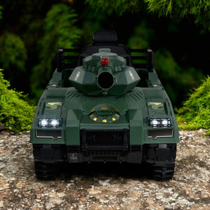 Montable Electrico Tanque De Guerra 12v 5 Km/h Color Verde