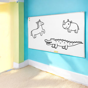 Pizarron Escolar Blanco 120x200cm Marcadores Borrador Imanes
