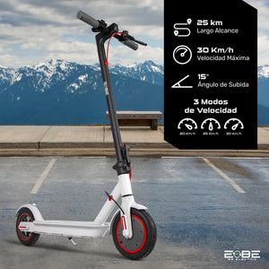 Scooter Electrico Monopatin Plegable 32km Luz Led 350w E-be