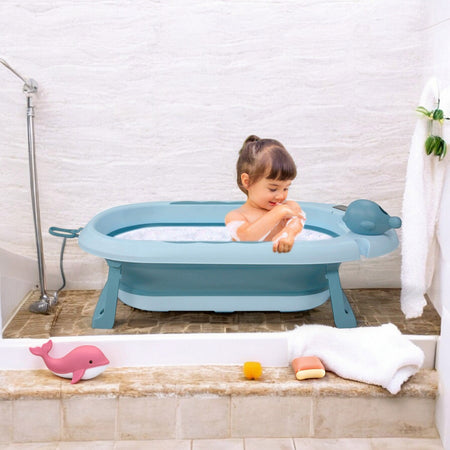 Tina Bañera Bebe Antiderrapante Portátil Plegable Regadera