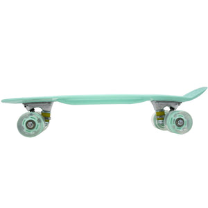 Mini Patineta Tipo Penny 21 Pulgadas 55 Cm Color Menta con Luces Led