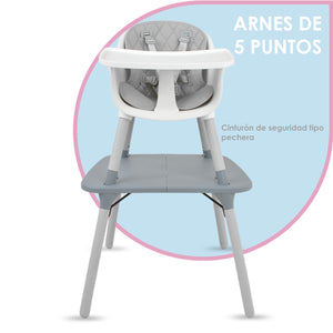 Silla Periquera Alta Bebe 4 En 1 Reforzada Mesa Actividades